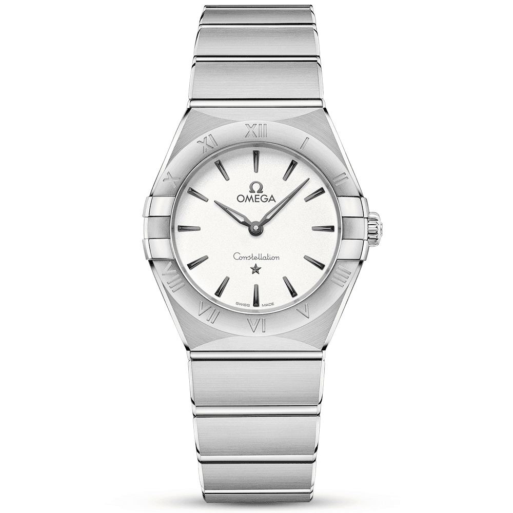 Constellation Manhattan 28mm White/Black Index Dial Ladies Watch-BRAND OFF