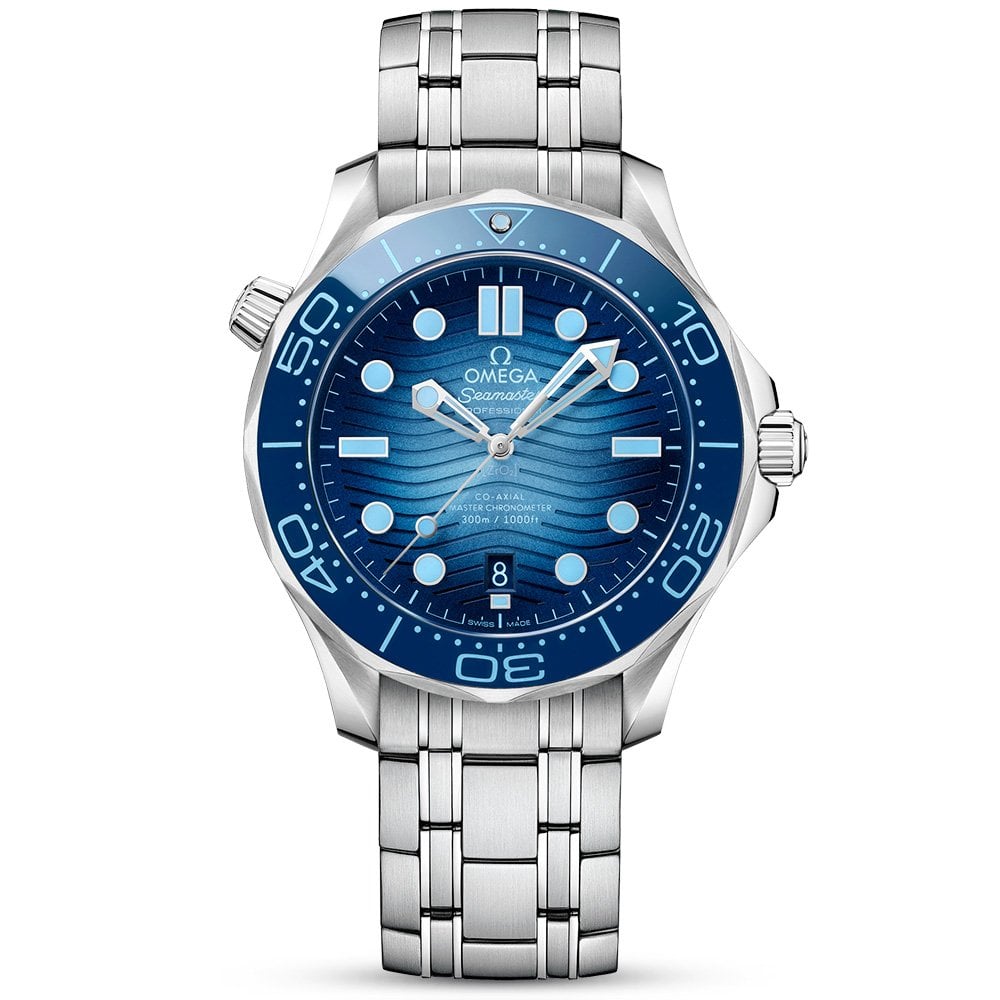 Seamaster Diver 300m 42mm Summer Blue Dial Men's Bracelet Watch-BRAND OFF