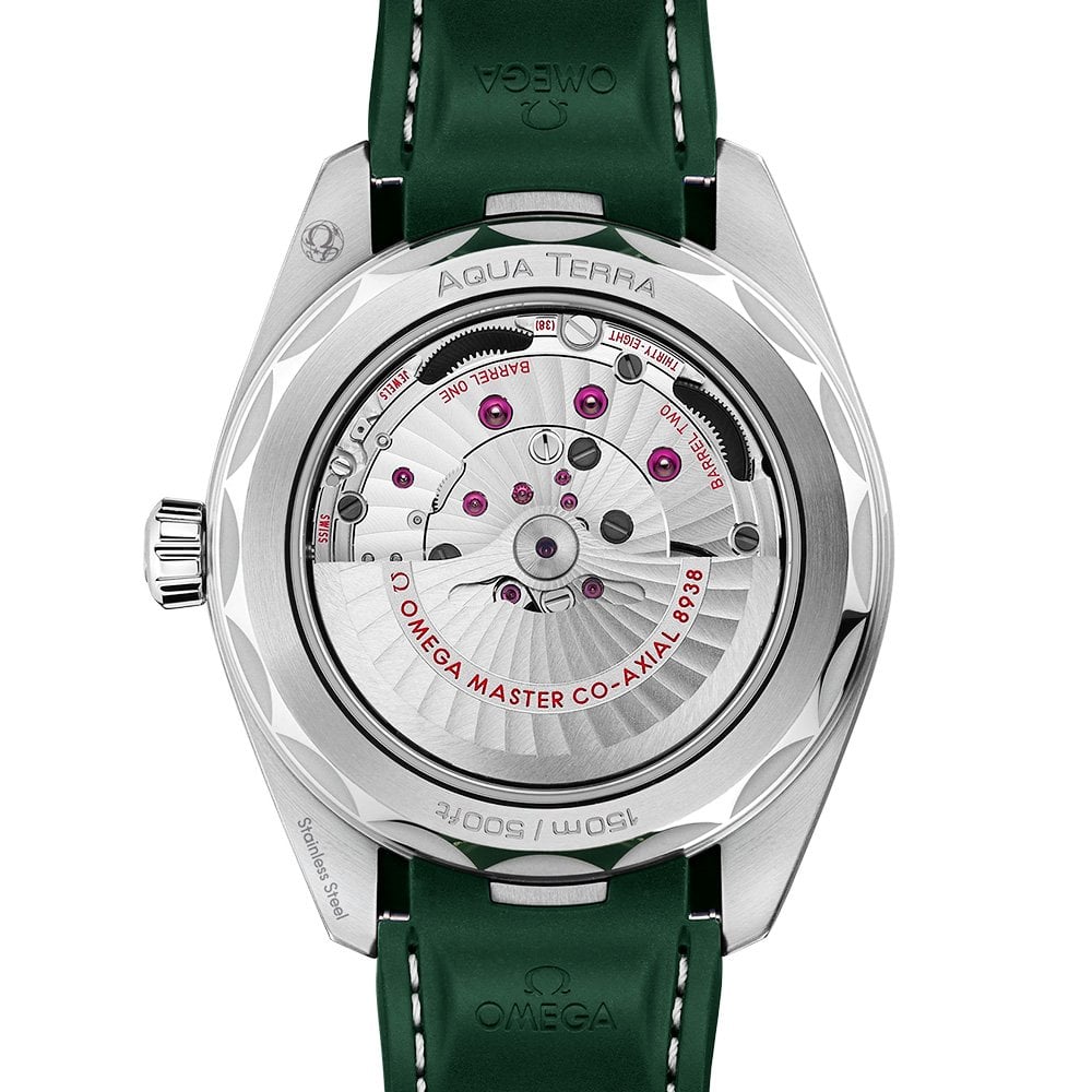 Seamaster Aqua Terra GMT Worldtimer 43mm Green Dial Strap Watch-BRAND OFF