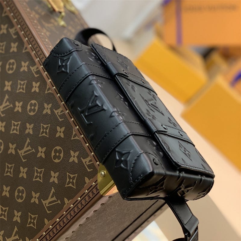Louis Vuitton トランク 肩掛け バッグ 黒 M57952 モノグラム-BRAND OFF
