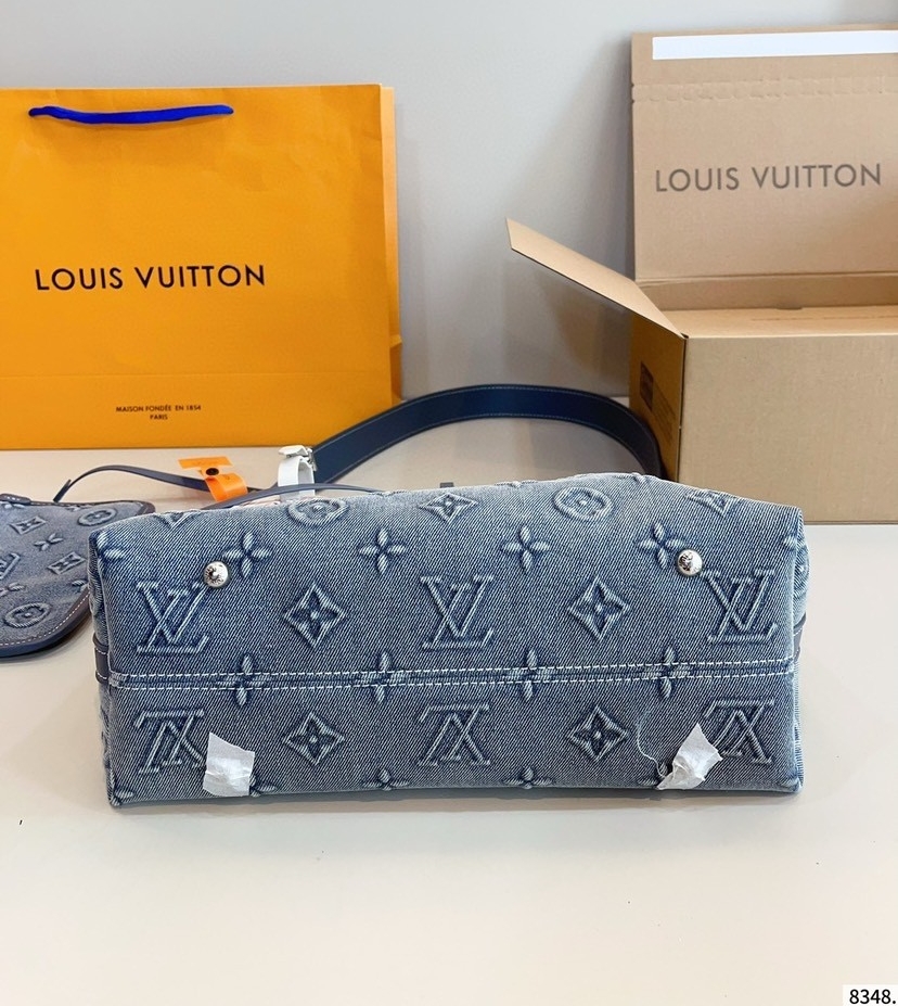 LOUIS VUITTON ルイヴィトン CARRYALL デニムのハンドバッグ-BRAND OFF