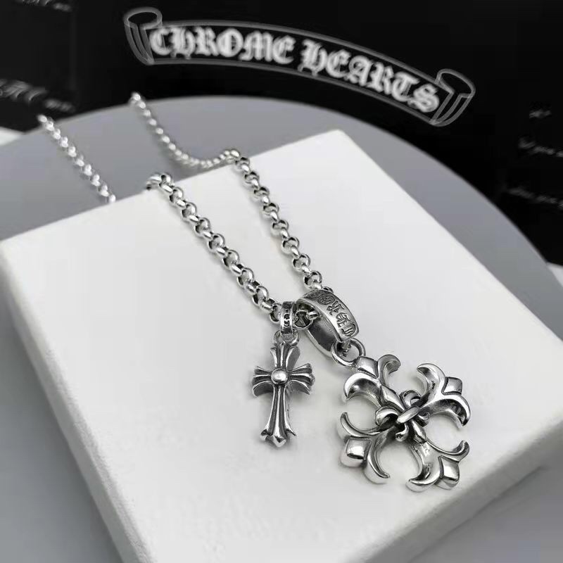 Chrome Hearts クロムハーツ クロスネックレス 55cm-BRAND OFF