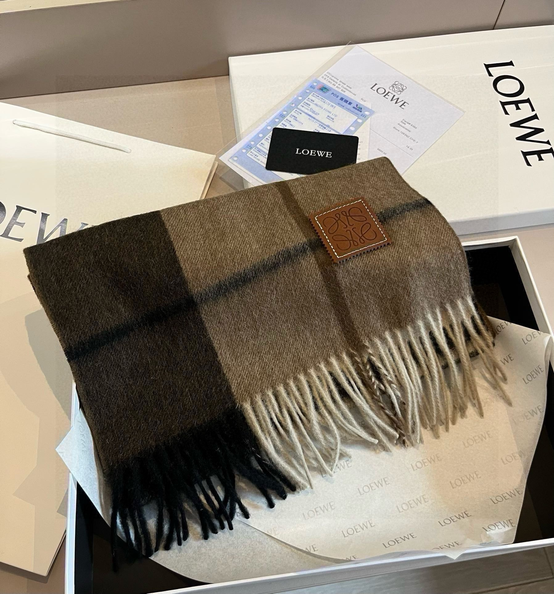 【LOEWE ロエベ】スカーフ 30*180CM   241207-BRAND OFF