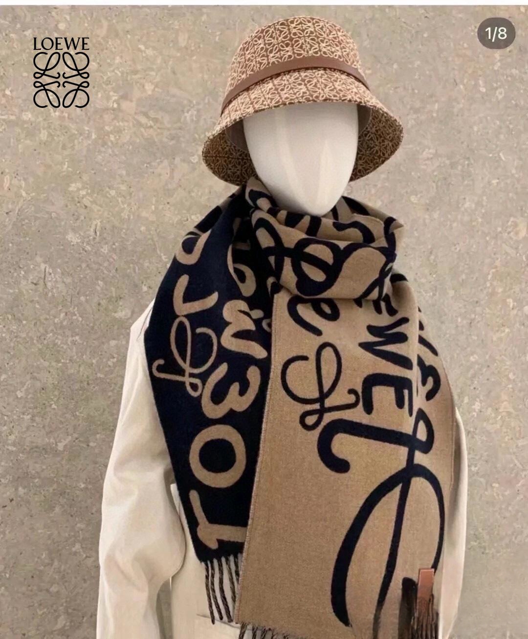 【LOEWE ロエベ】スカーフ30*180CM   241207-BRAND OFF