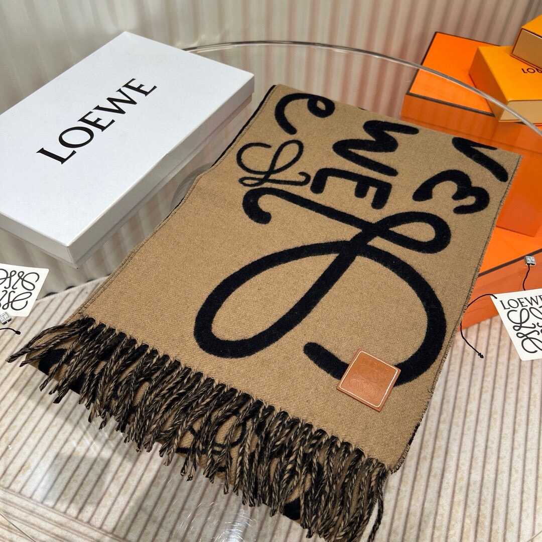 【LOEWE ロエベ】スカーフ30*180CM   241207-BRAND OFF