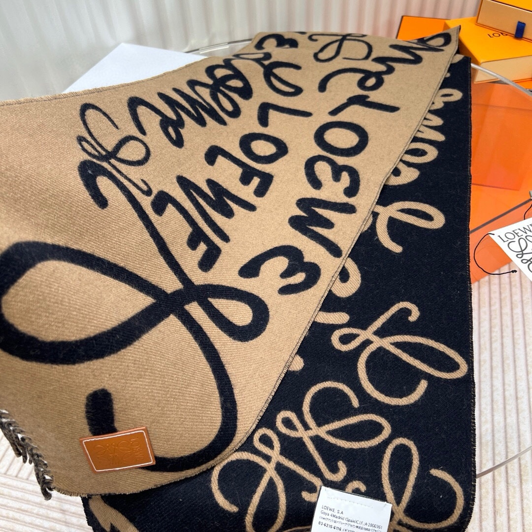 【LOEWE ロエベ】スカーフ30*180CM   241207-BRAND OFF