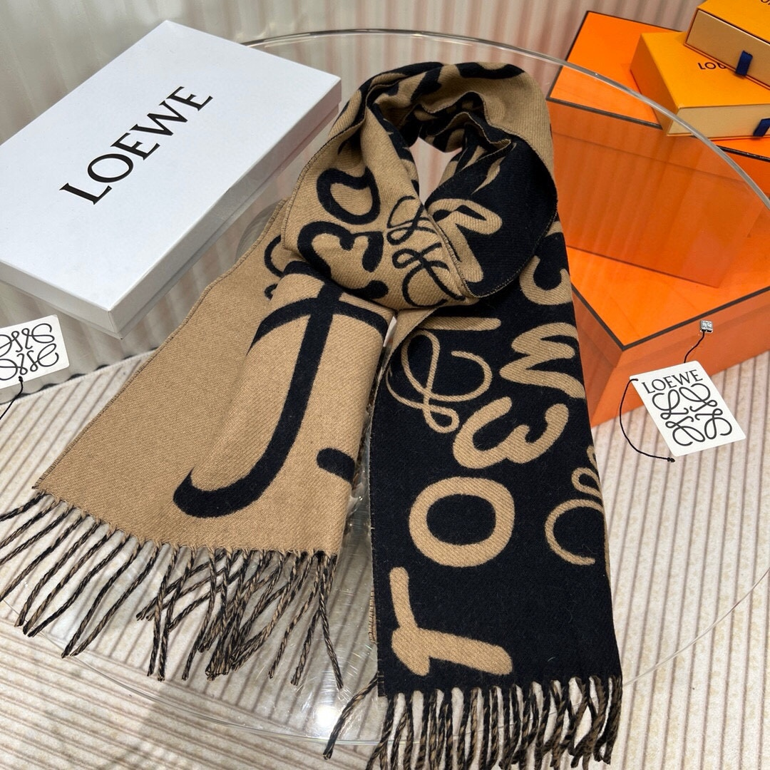 【LOEWE ロエベ】スカーフ30*180CM   241207-BRAND OFF
