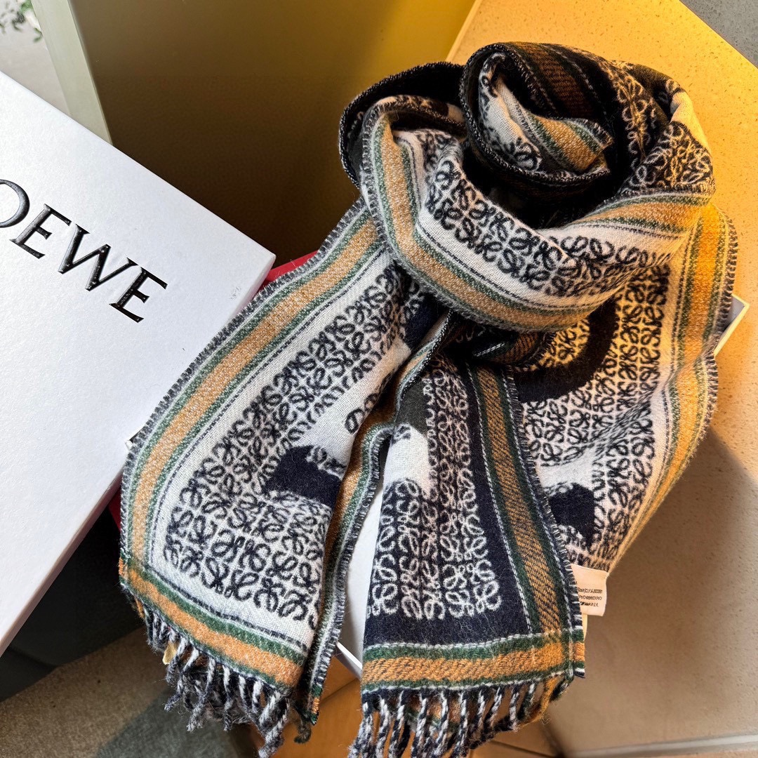 【LOEWE ロエベ】スカーフ 30*180CM   241207-BRAND OFF