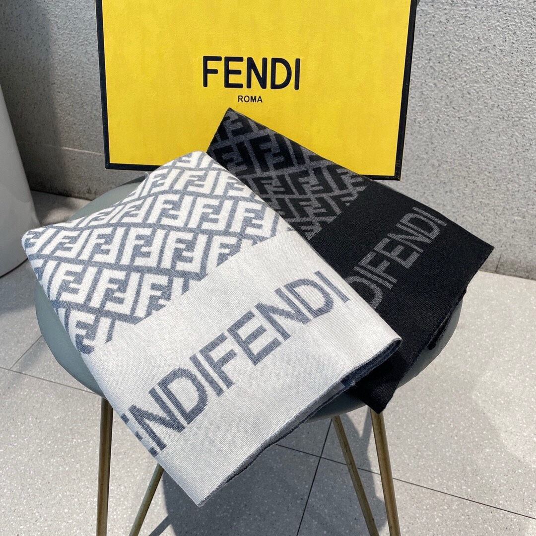 【FENDI  フェンディ】スカーフ 180*32CM   241207-BRAND OFF