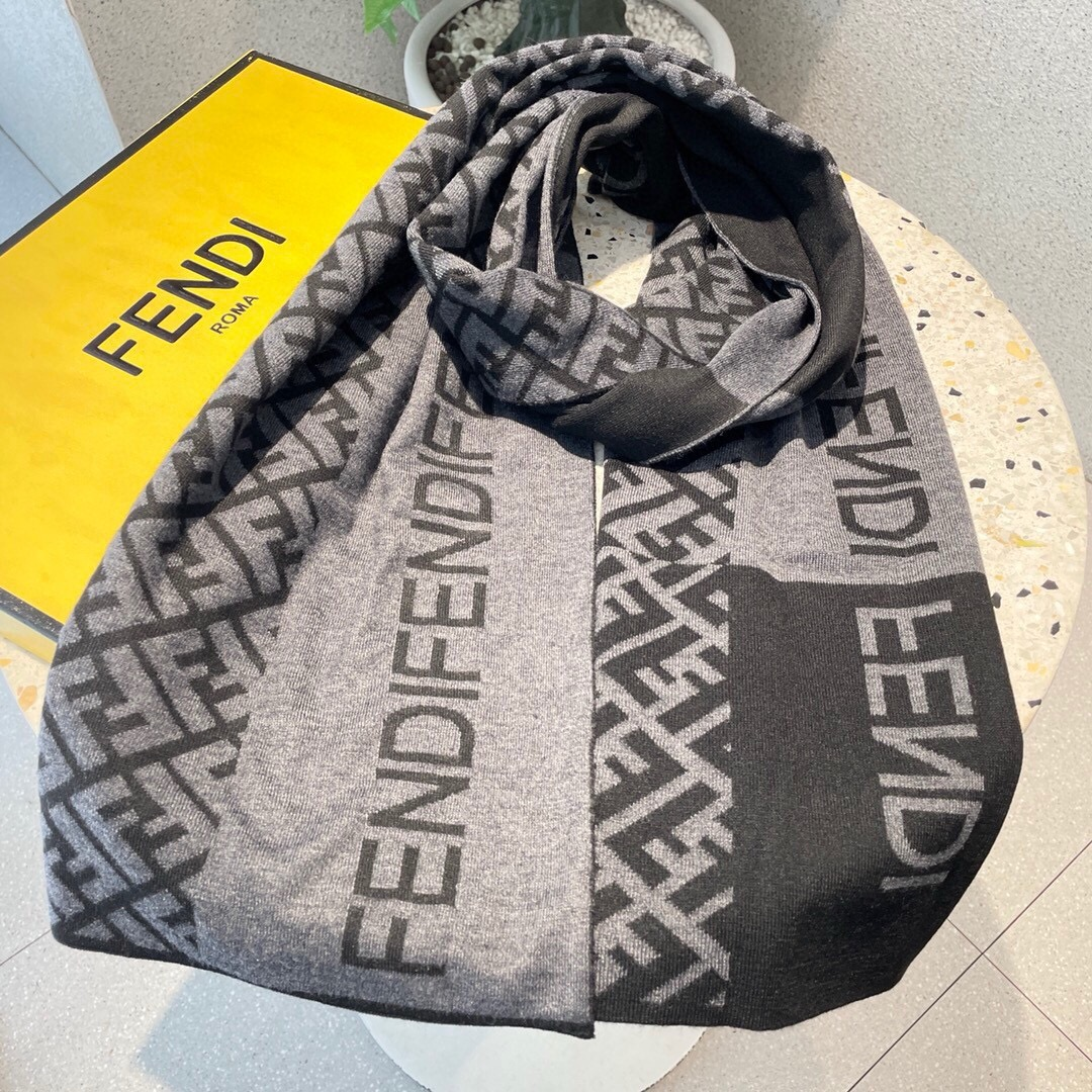 【FENDI  フェンディ】スカーフ 180*32CM   241207-BRAND OFF