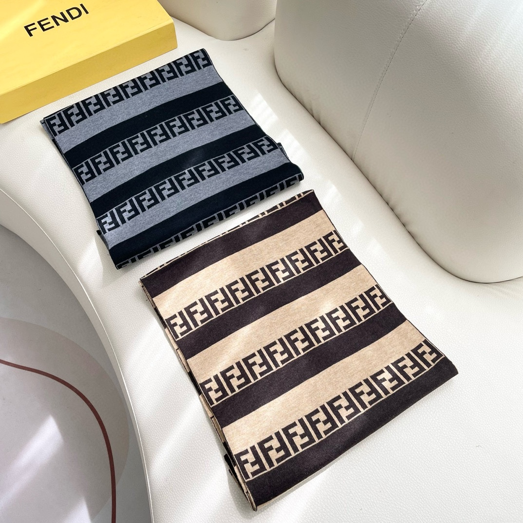 【FENDI  フェンディ】スカーフ 180*32CM   241207-BRAND OFF