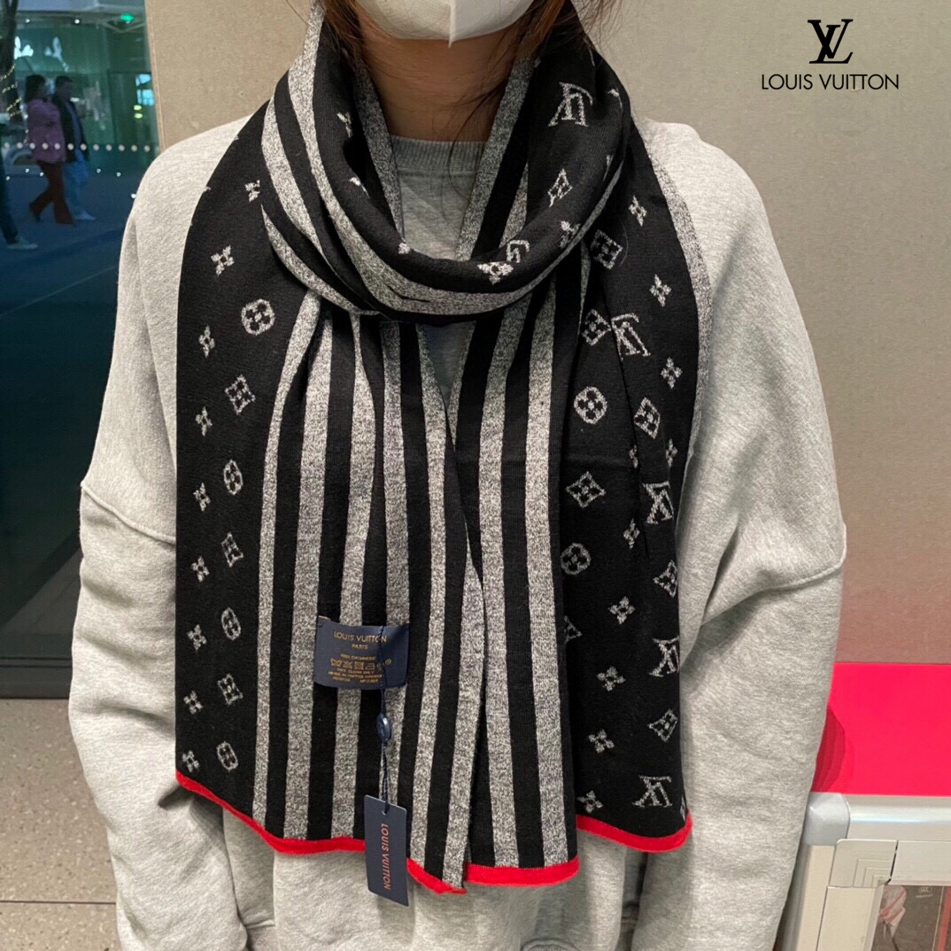 【LOUIS VUITTON   ルイヴィトン】スカーフ 180*32CM   241207-BRAND OFF
