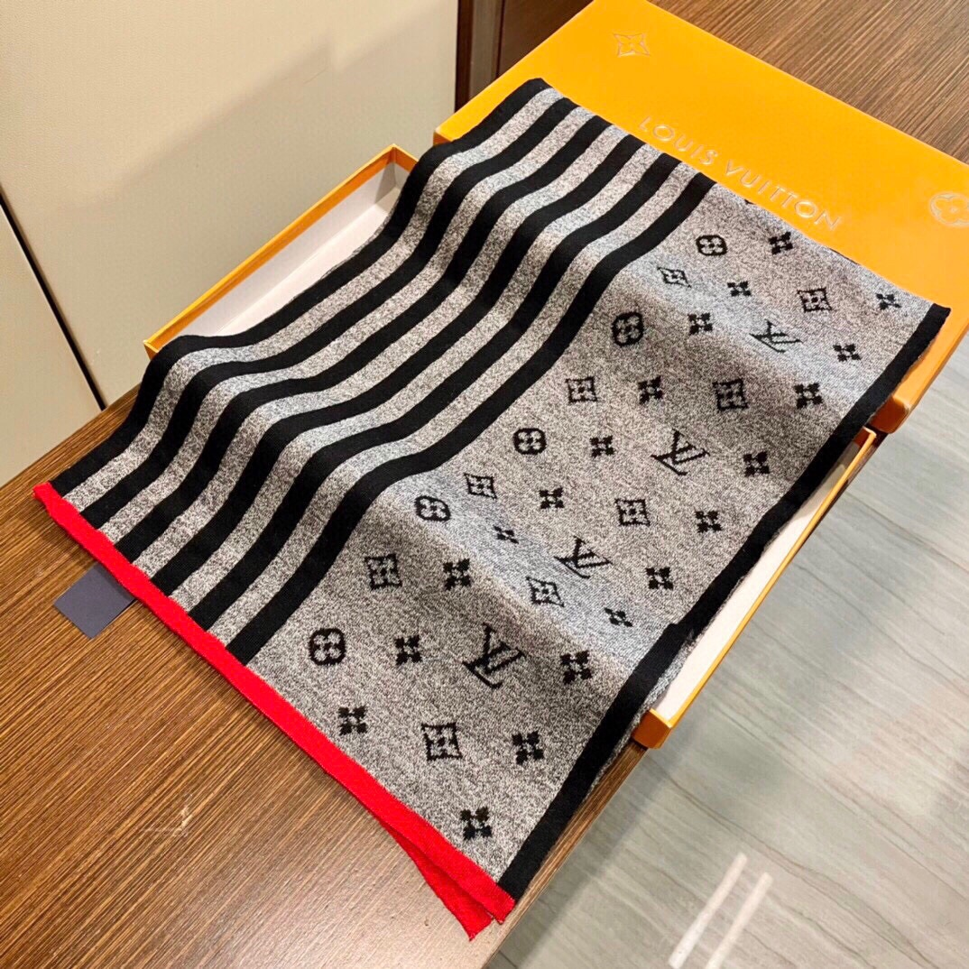 【LOUIS VUITTON   ルイヴィトン】スカーフ 180*32CM   241207-BRAND OFF