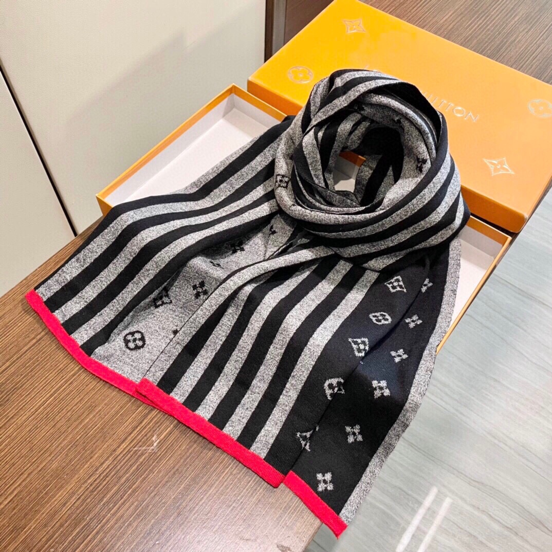 【LOUIS VUITTON   ルイヴィトン】スカーフ 180*32CM   241207-BRAND OFF