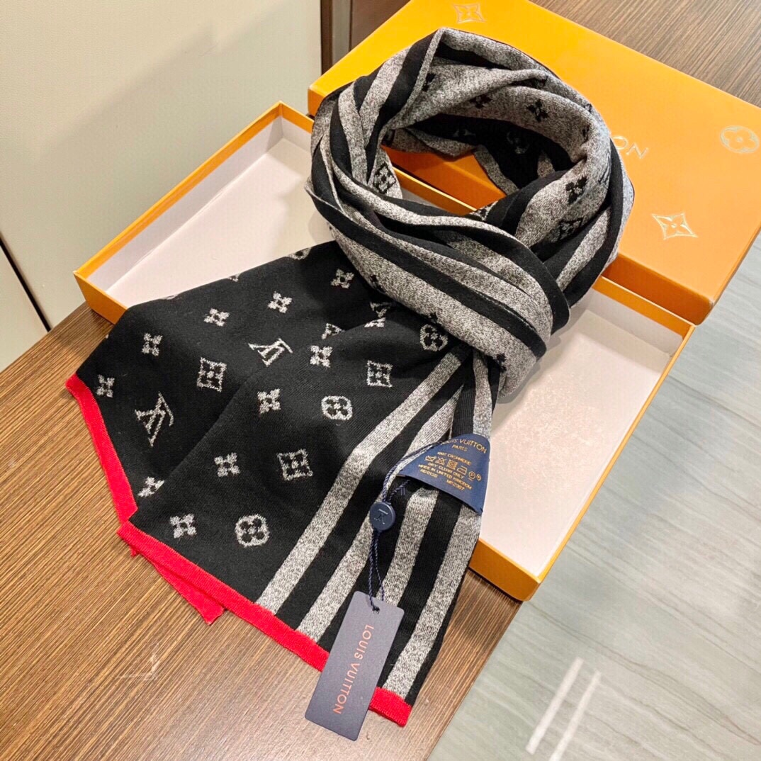 【LOUIS VUITTON   ルイヴィトン】スカーフ 180*32CM   241207-BRAND OFF