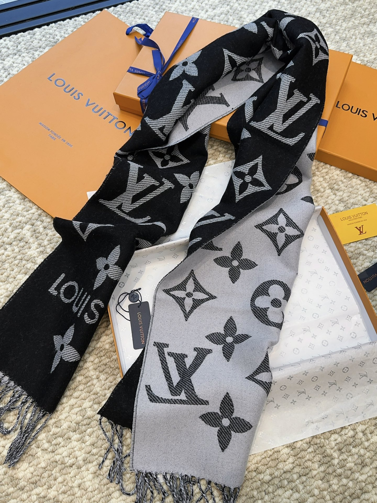 【2026】LV【LOUIS VUITTON   ルイヴィトン】スカーフ 186*34CM   241207-BRAND OFF
