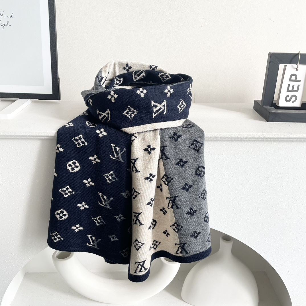【LOUIS VUITTON   ルイヴィトン】スカーフ 186*34CM   241207-BRAND OFF