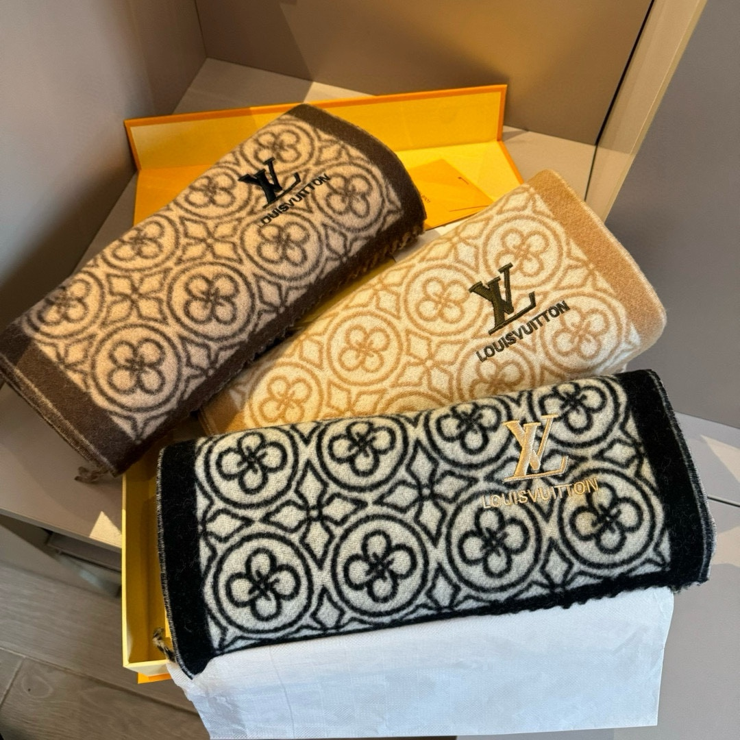 【LOUIS VUITTON   ルイヴィトン】スカーフ 30*180CM   241207-BRAND OFF