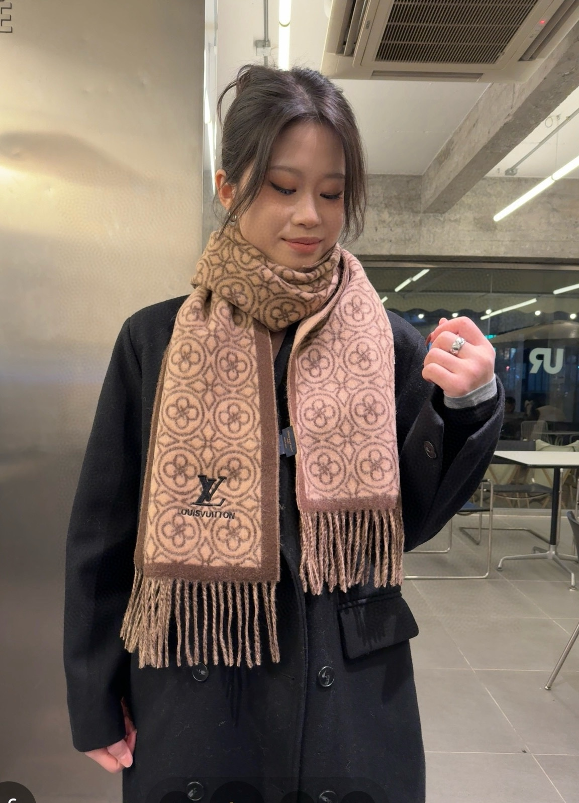 【LOUIS VUITTON   ルイヴィトン】スカーフ 30*180CM   241207-BRAND OFF