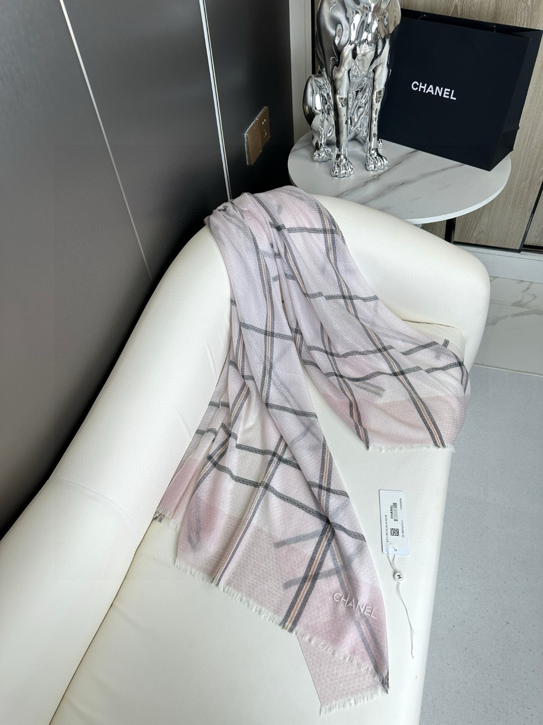 【CHANEL  シャネル 】スカーフ80*200CM  241209-BRAND OFF