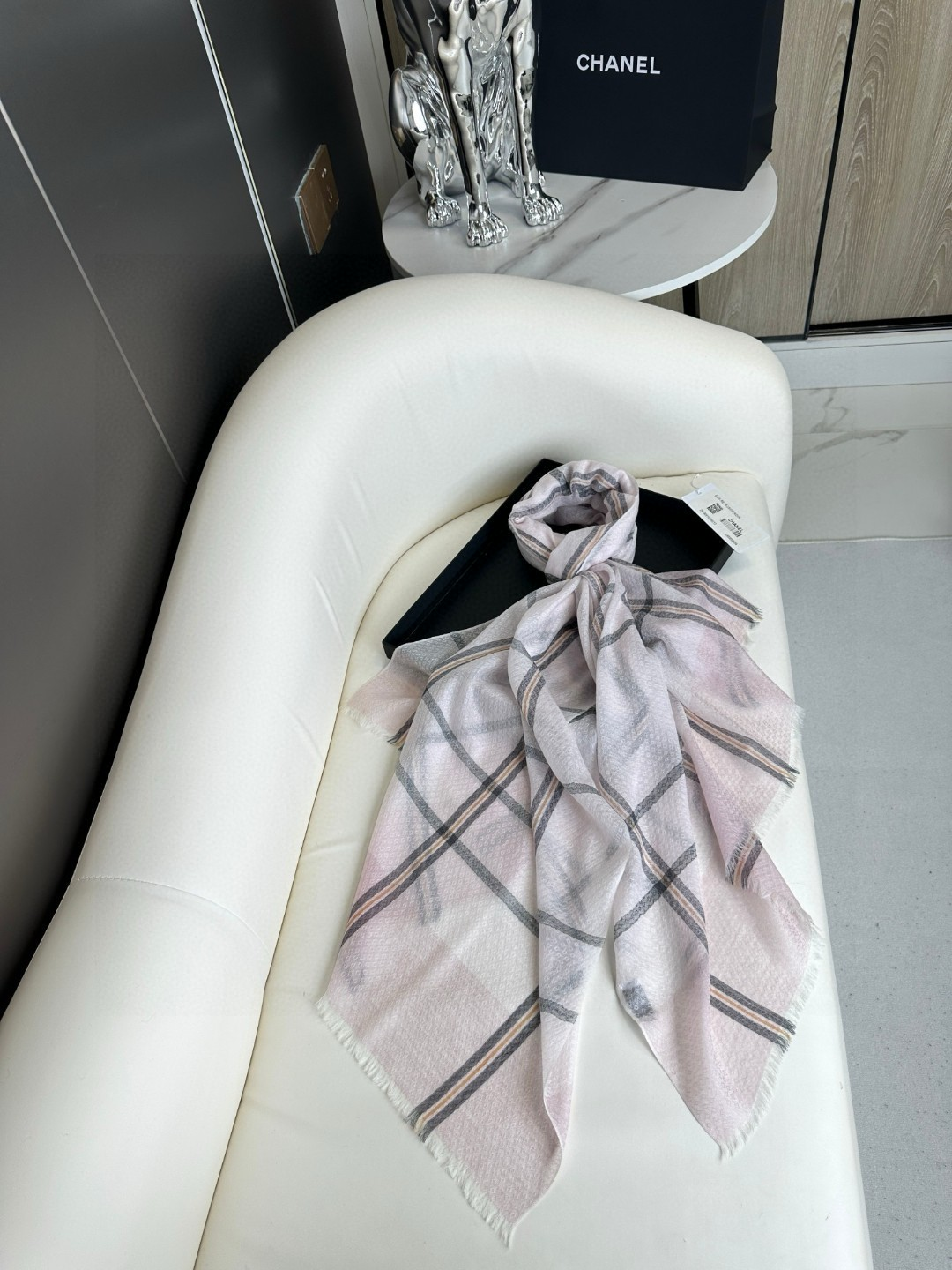【CHANEL  シャネル 】スカーフ80*200CM  241209-BRAND OFF