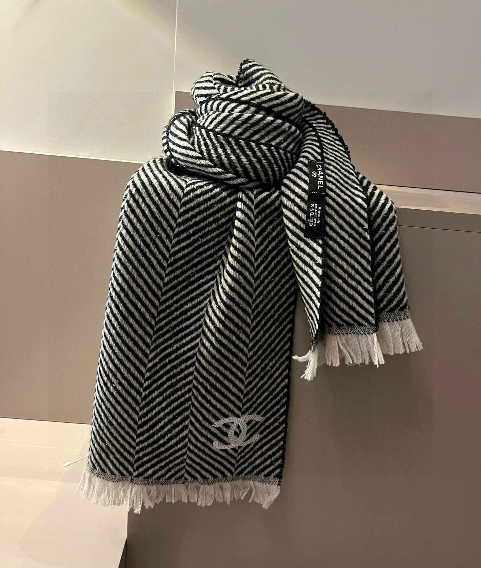 【CHANEL  シャネル 】スカーフ35*180CM  241209-BRAND OFF