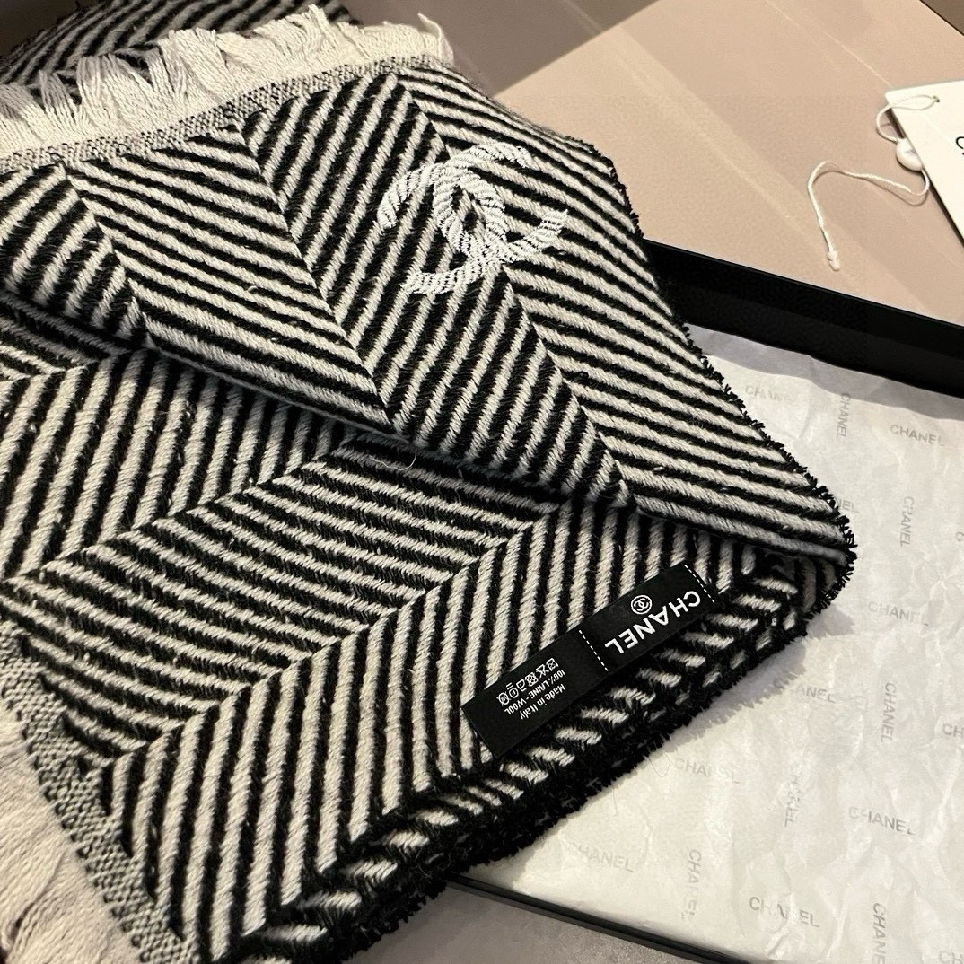 【CHANEL  シャネル 】スカーフ35*180CM  241209-BRAND OFF