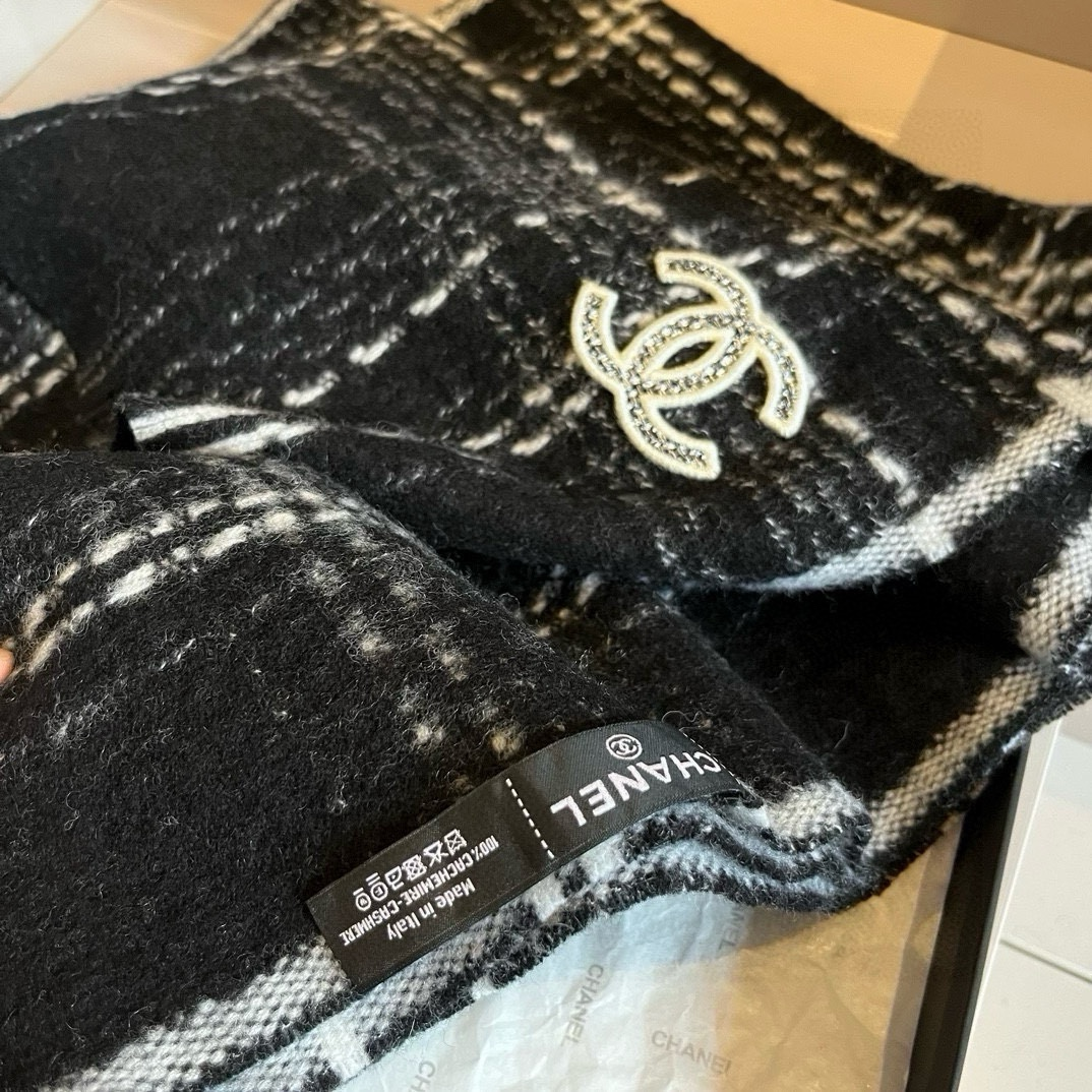 【CHANEL  シャネル 】スカーフ32*186CM  241209-BRAND OFF