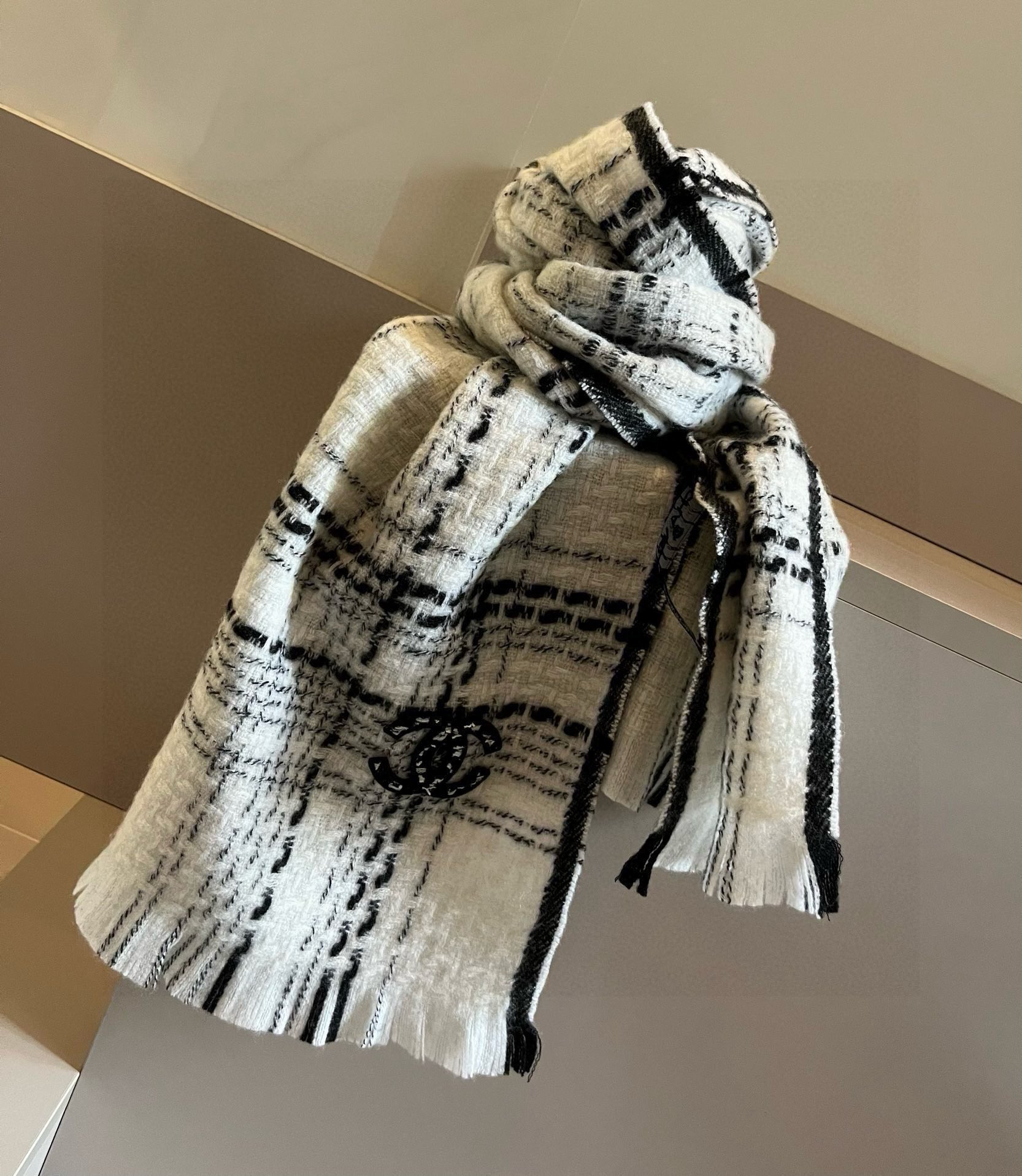 【CHANEL  シャネル 】スカーフ32*186CM  241209-BRAND OFF