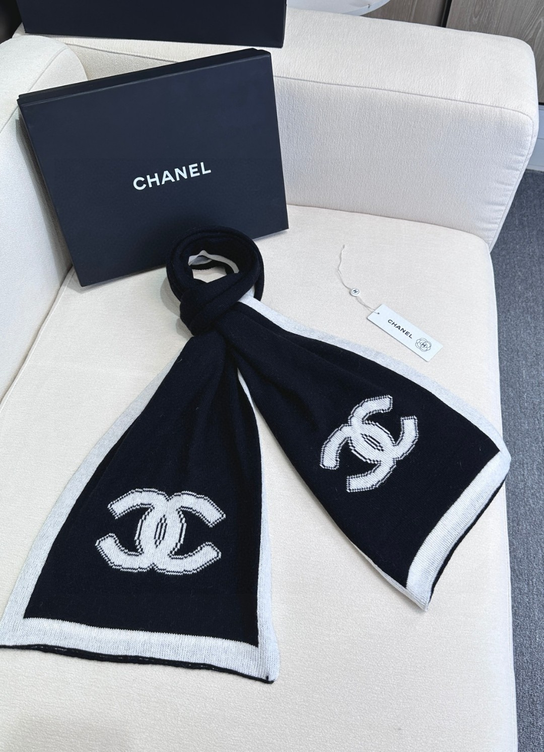 【CHANEL  シャネル 】スカーフ30*180CM  241209-BRAND OFF