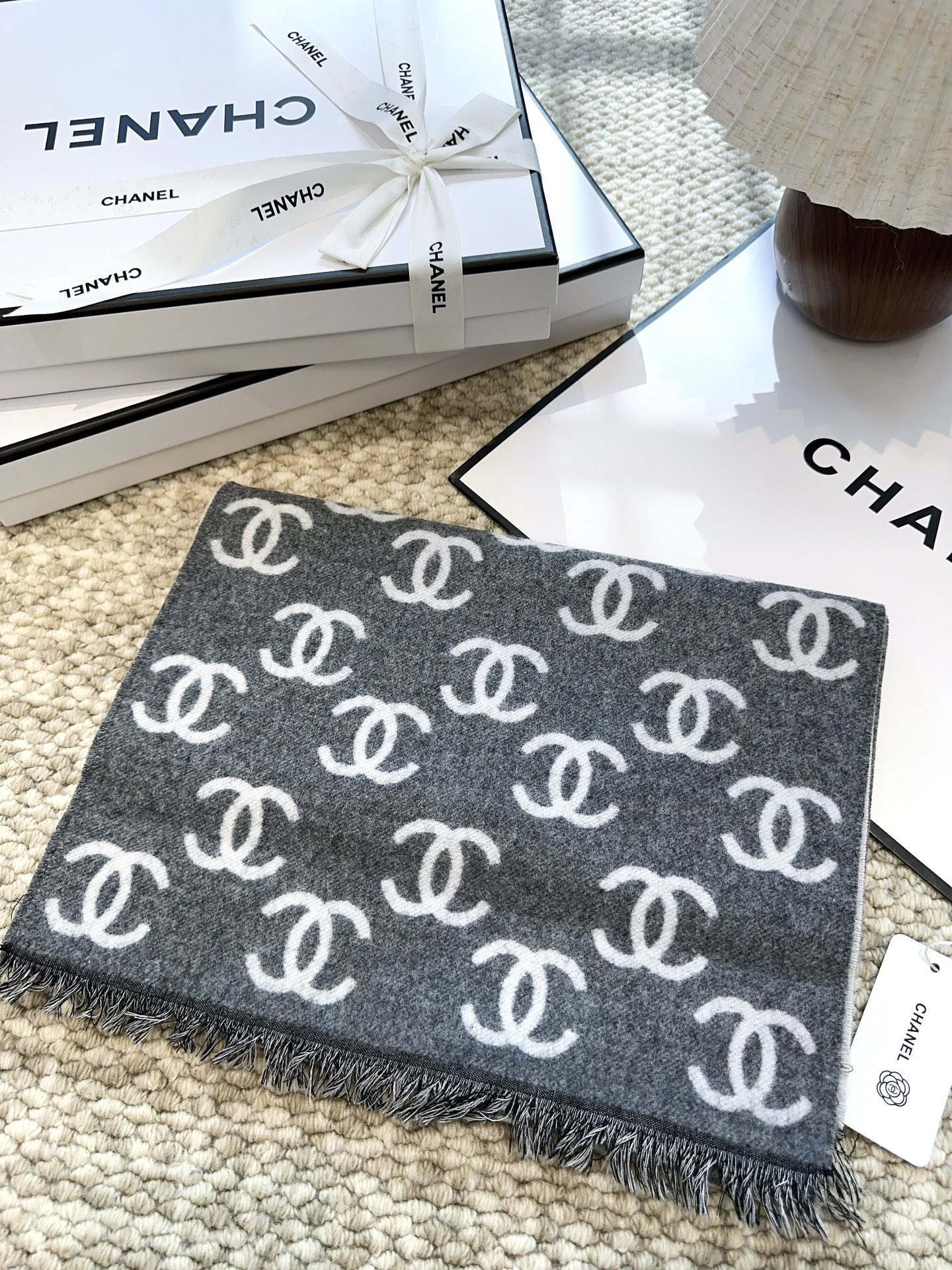 【CHANEL  シャネル 】スカーフ35*195CM  241209-BRAND OFF