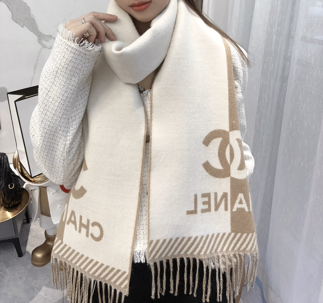 【2026】【CHANEL  シャネル 】スカーフ184*34CM  241209-BRAND OFF