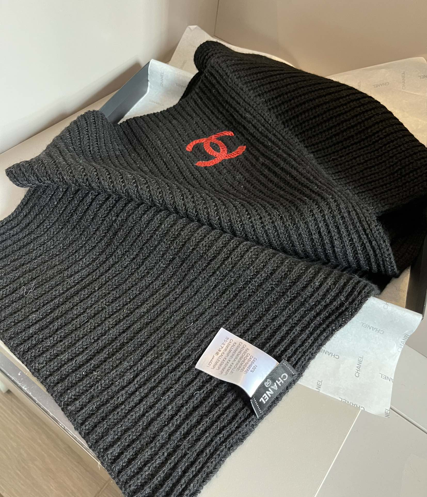 【CHANEL  シャネル 】スカーフ30*180CM  241209-BRAND OFF