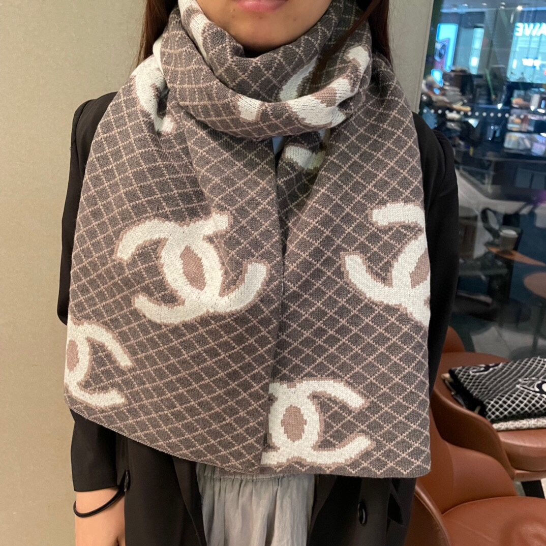 【CHANEL  シャネル 】スカーフ35*200CM  241209-BRAND OFF