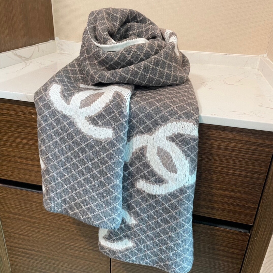 【CHANEL  シャネル 】スカーフ35*200CM  241209-BRAND OFF