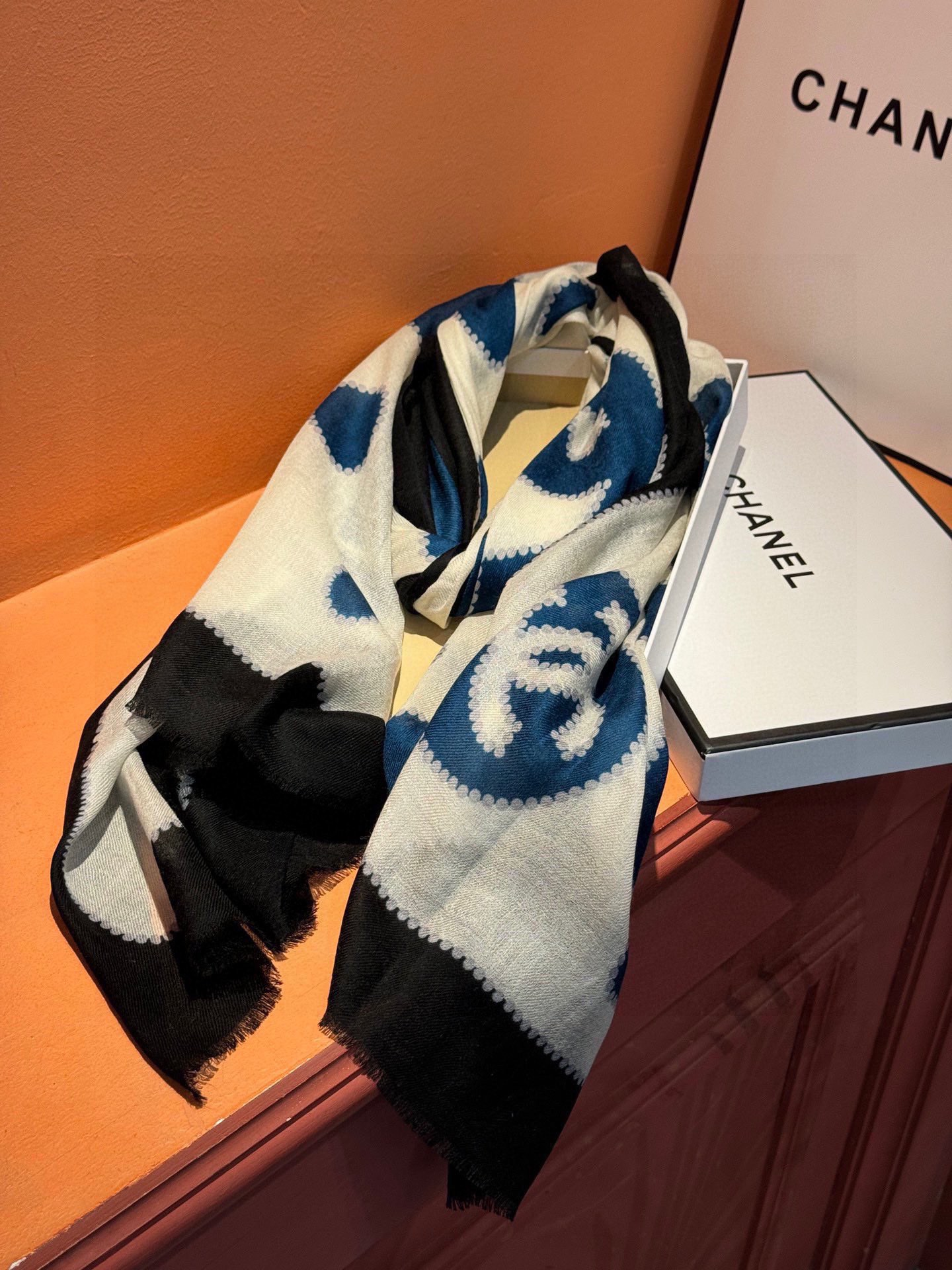 【CHANEL  シャネル 】スカーフ100*200CM  241209-BRAND OFF