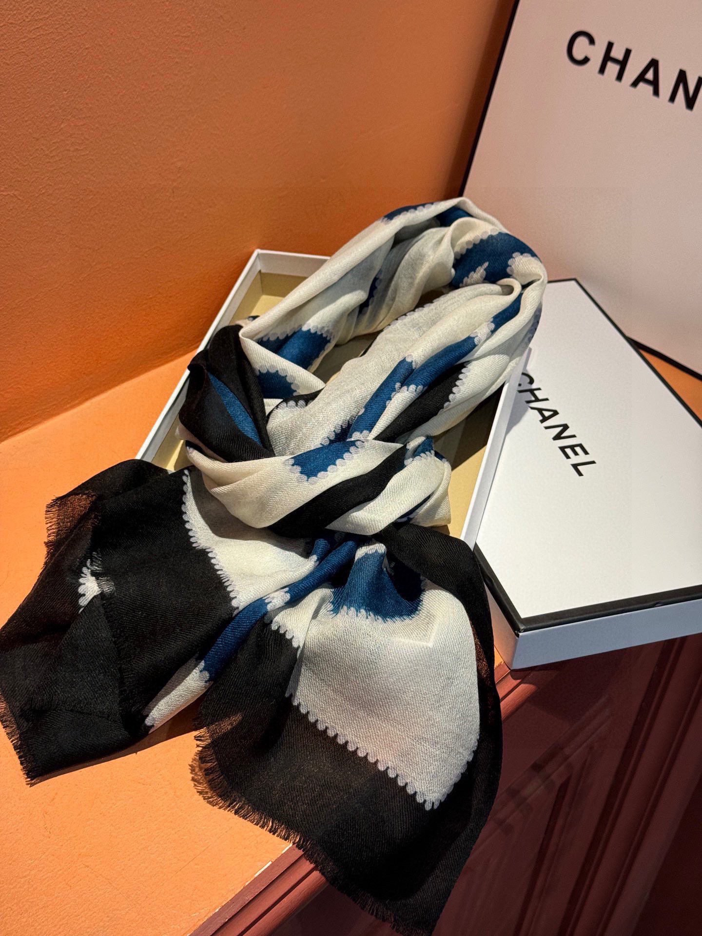 【CHANEL  シャネル 】スカーフ100*200CM  241209-BRAND OFF