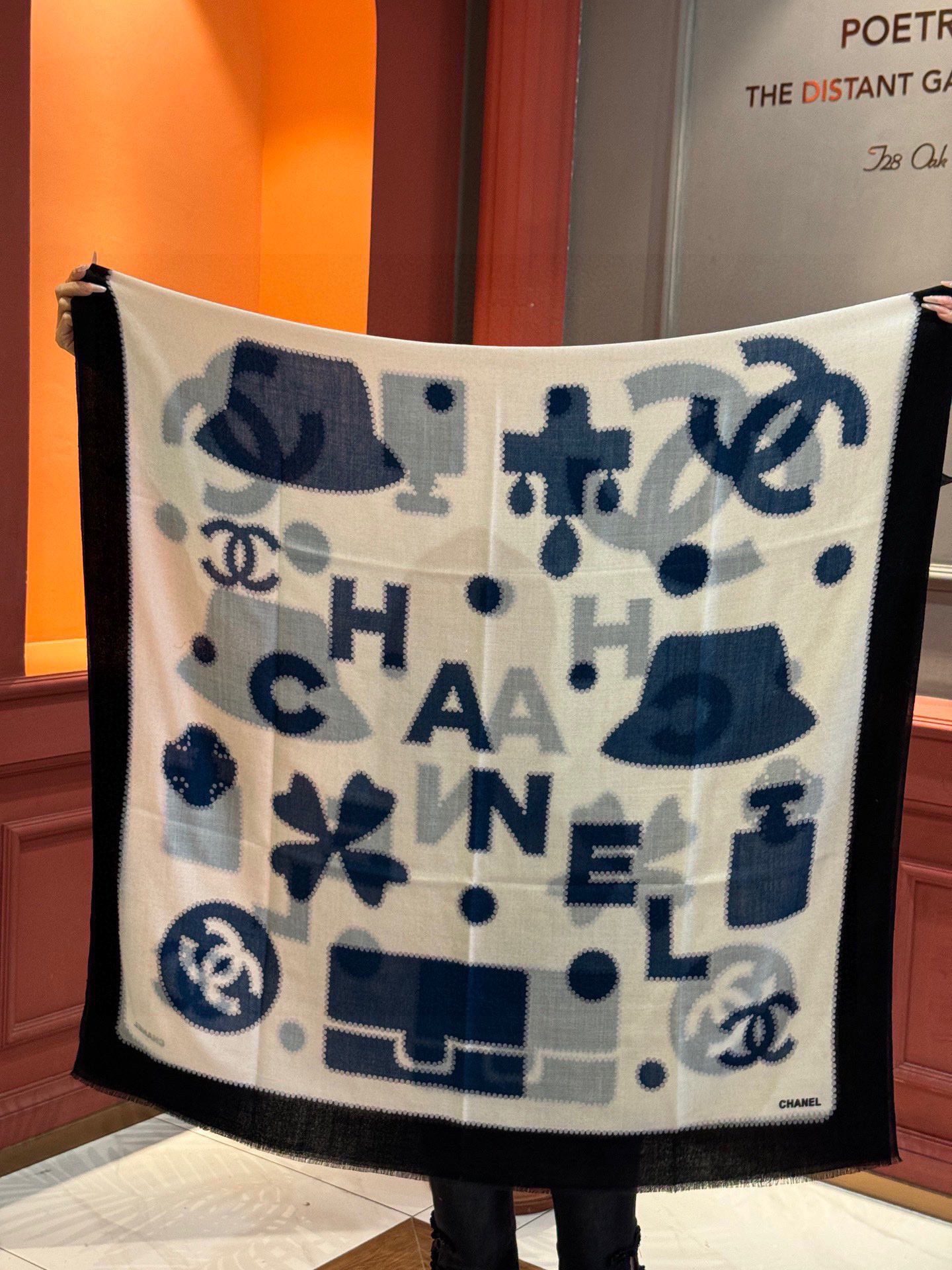 【CHANEL  シャネル 】スカーフ100*200CM  241209-BRAND OFF