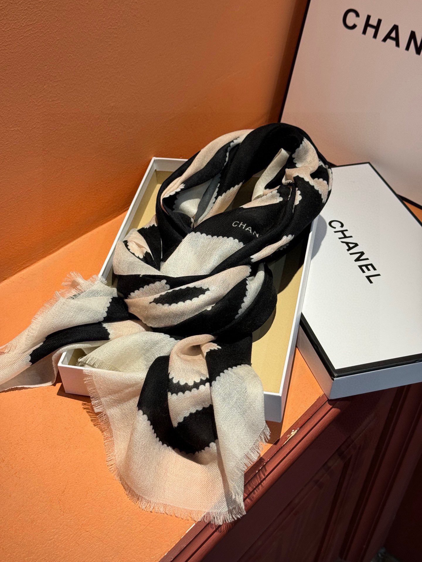 【CHANEL  シャネル 】スカーフ100*200CM  241209-BRAND OFF