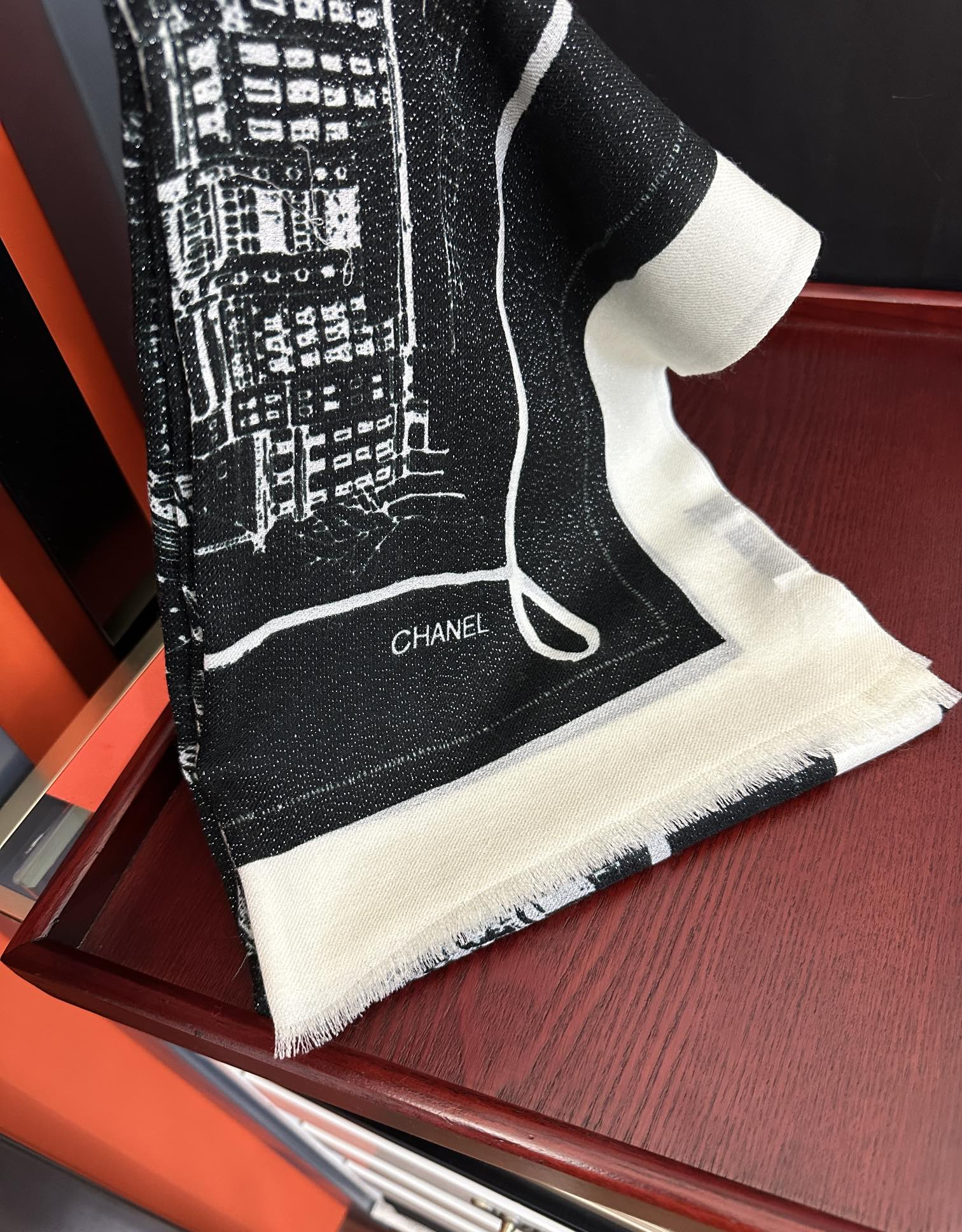 【CHANEL  シャネル 】スカーフ100*200CM  241209-BRAND OFF