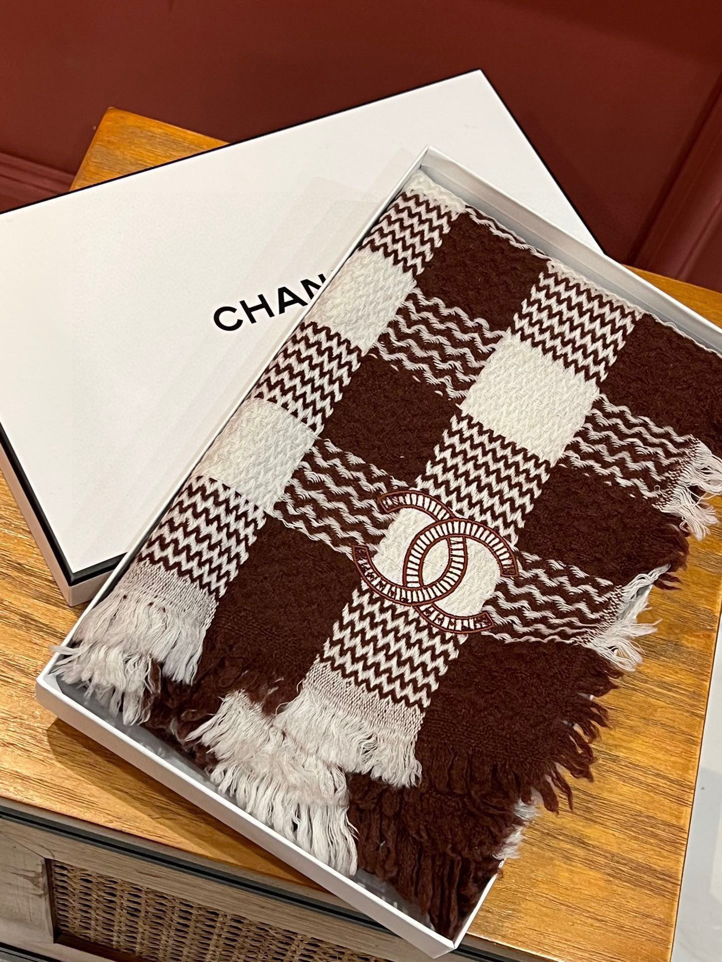 【CHANEL  シャネル 】スカーフ45*200CM  241209-BRAND OFF