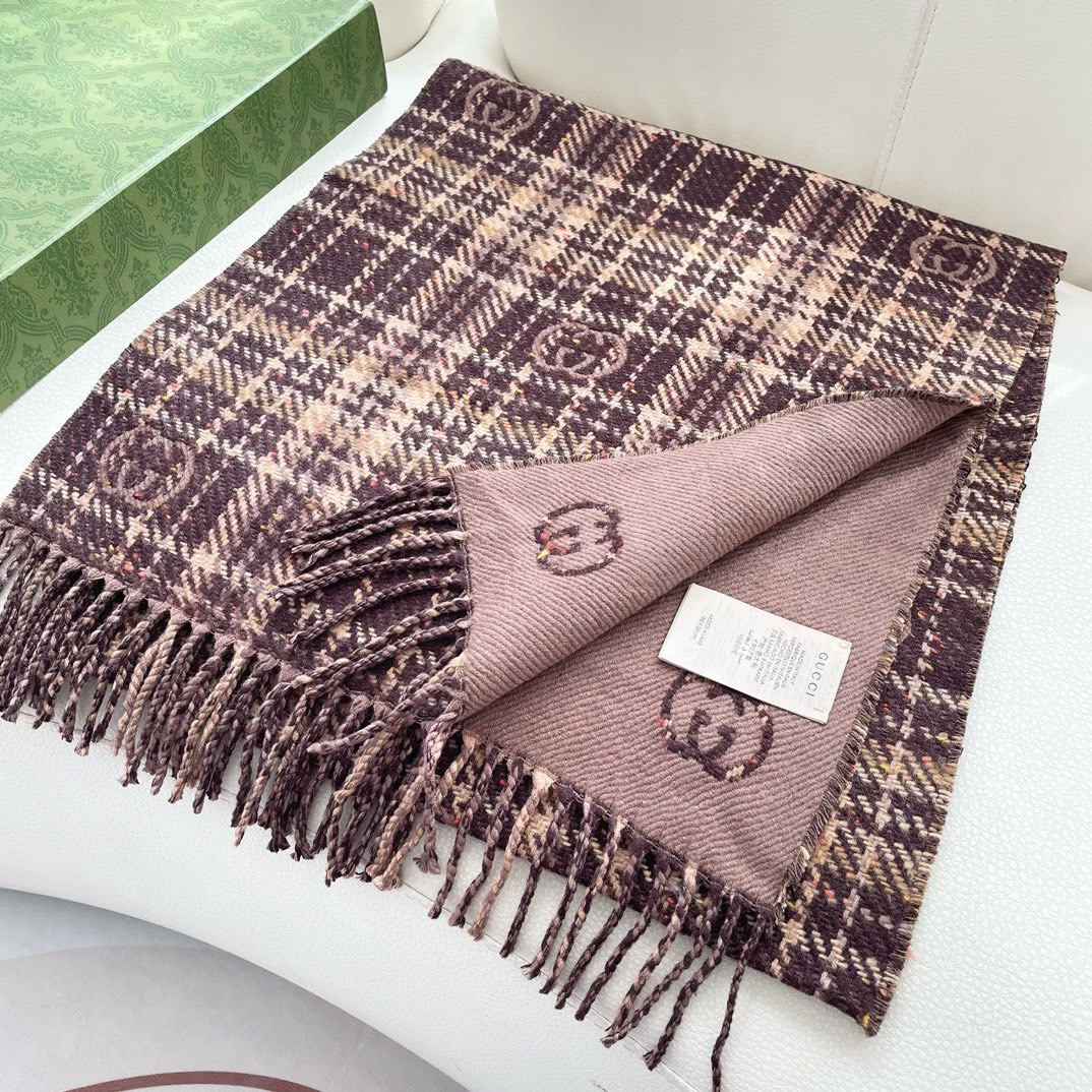 【GUCCI グッチ】スカーフ195*35CM  241209-BRAND OFF