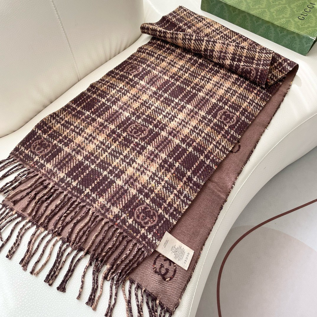 【GUCCI グッチ】スカーフ195*35CM  241209-BRAND OFF