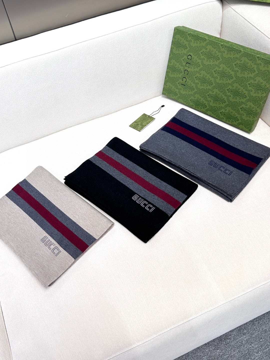 【GUCCI グッチ】スカーフ  32*180CM  241209-BRAND OFF