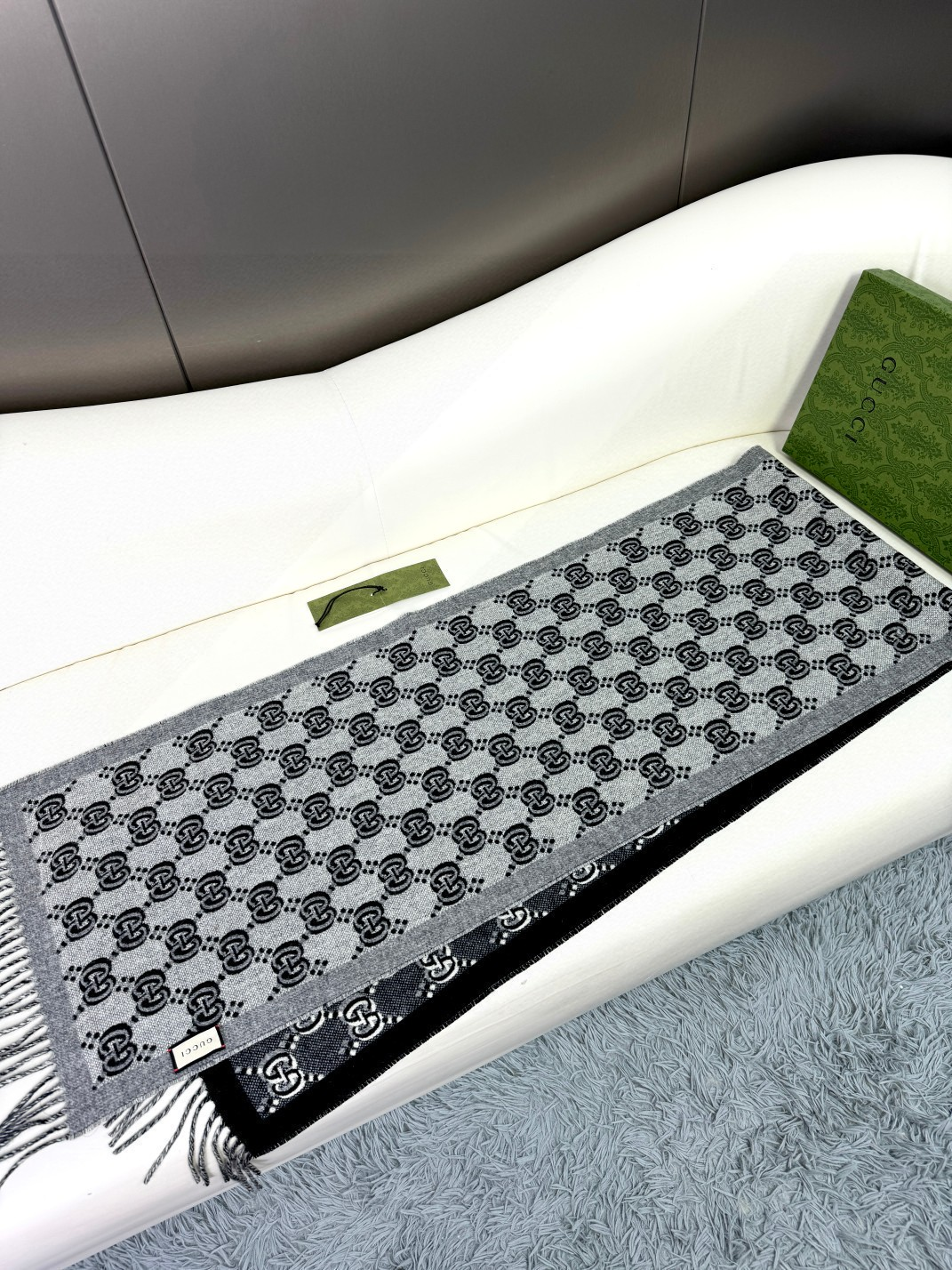 【GUCCI グッチ】スカーフ  180*35CM  241209-BRAND OFF