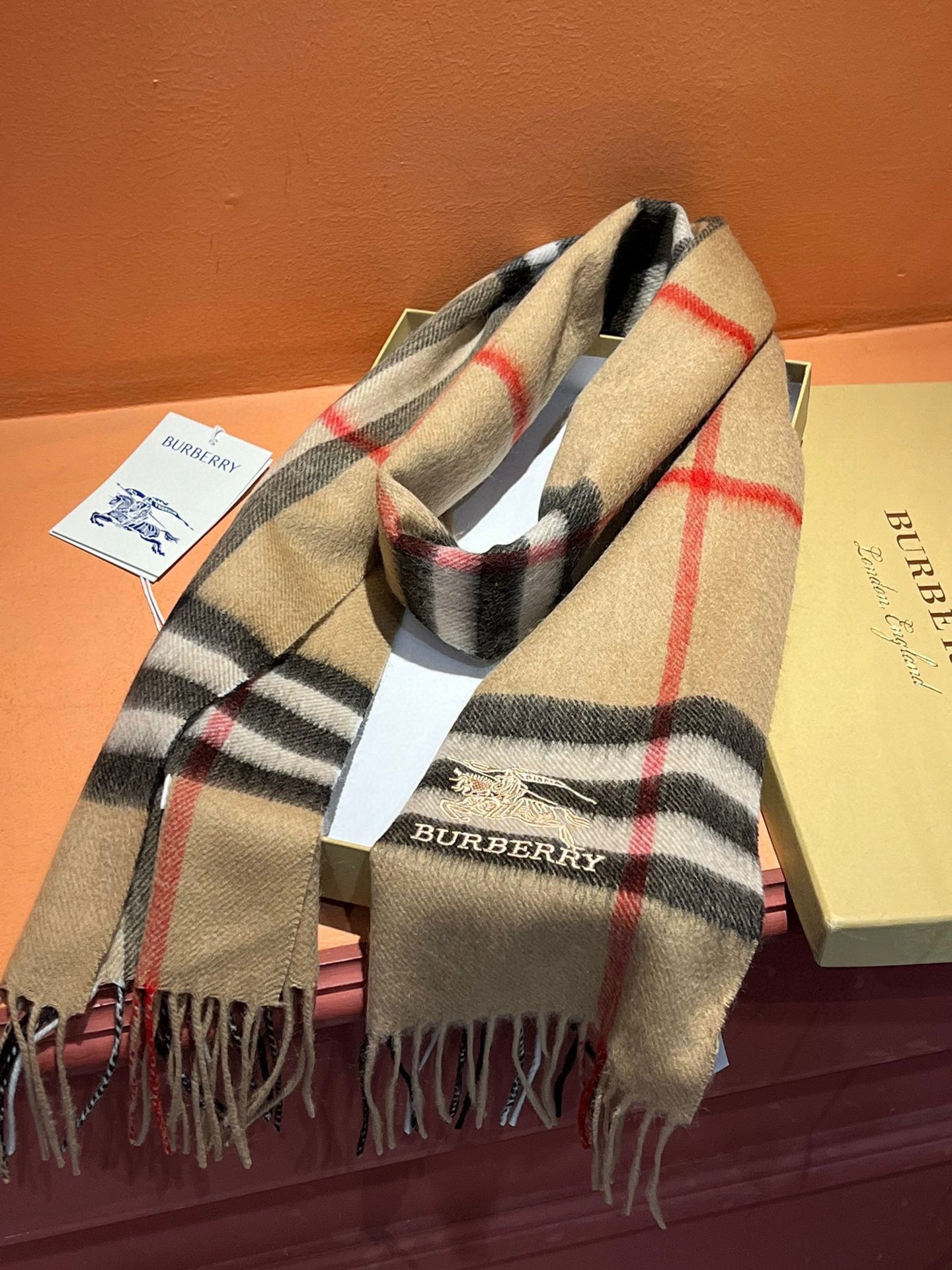 【2026】【BURBERRY  バーバリー】スカーフ30*180CM  241209-BRAND OFF