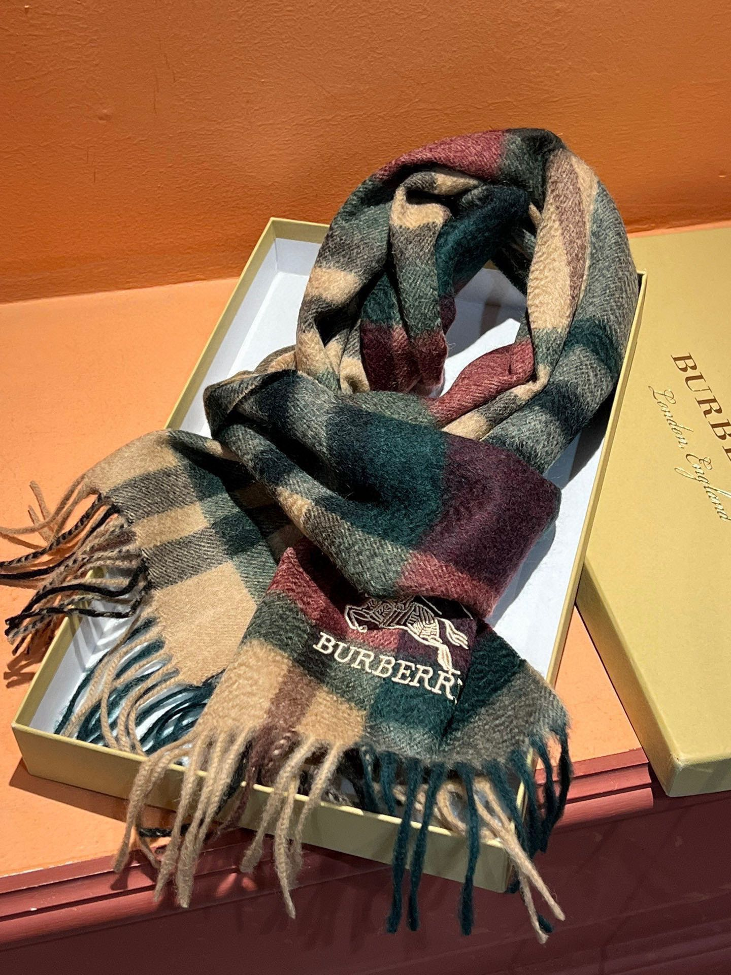 【BURBERRY  バーバリー】スカーフ32*180CM  241209-BRAND OFF