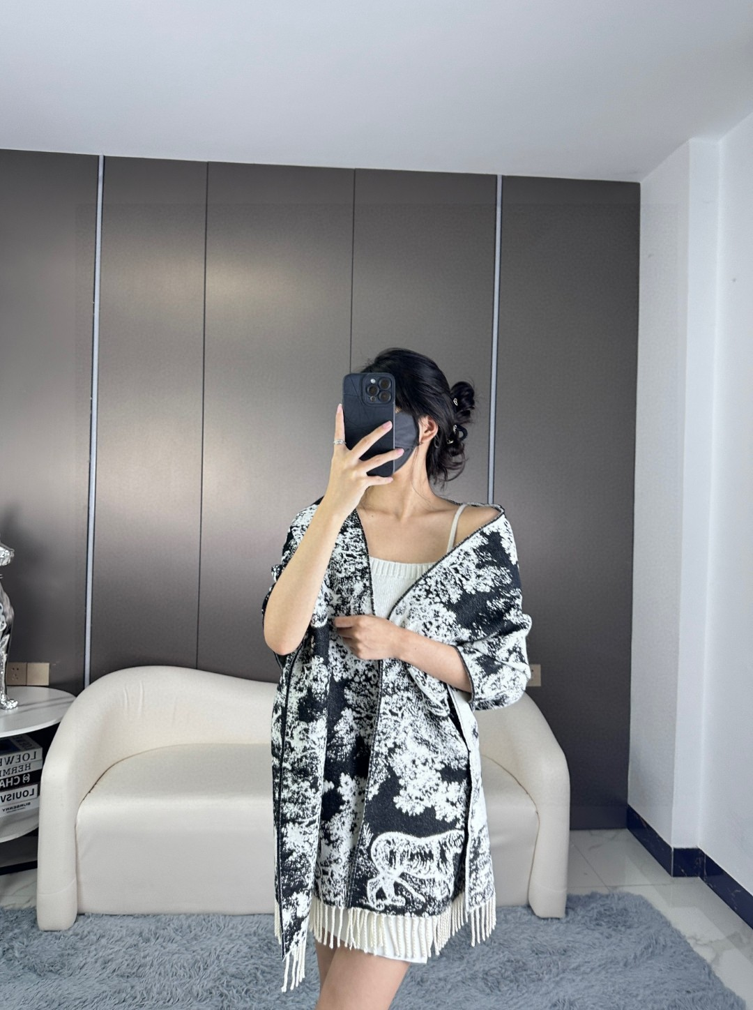 【DIOR  ディオール 】スカーフ  70*200cm  241210-BRAND OFF