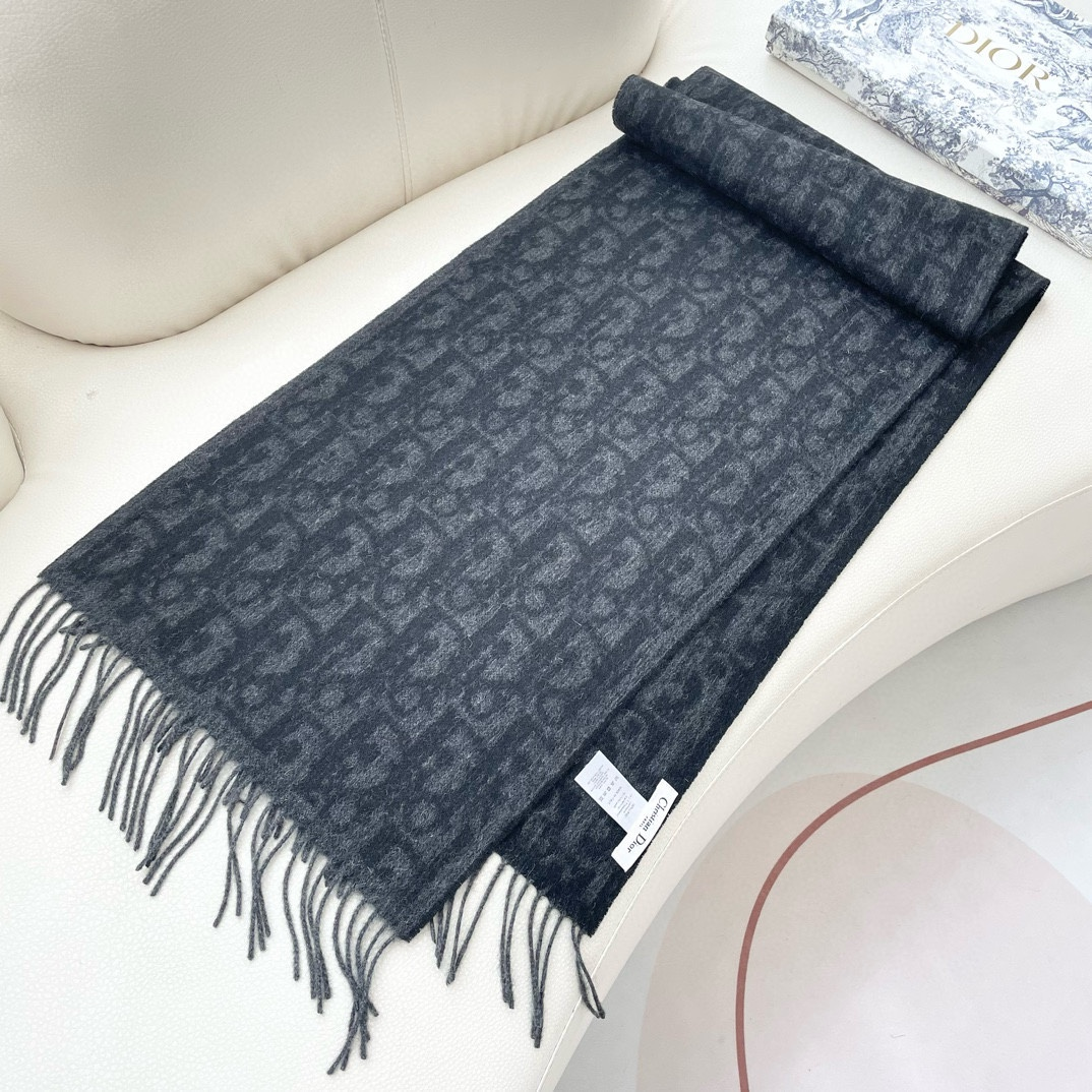 【DIOR  ディオール 】スカーフ  32*180cm  241210-BRAND OFF