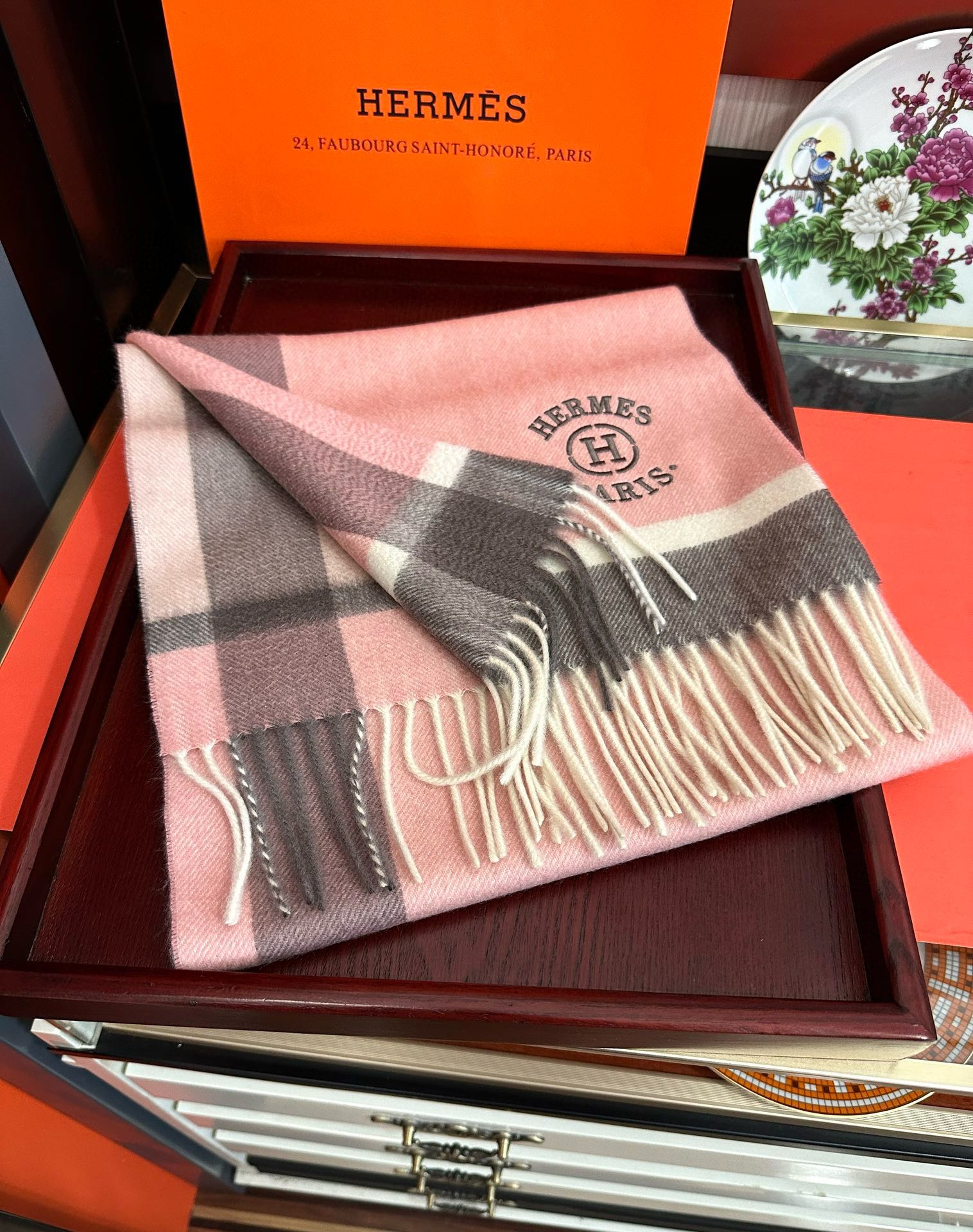 【HERMES エルメス 】スカーフ30*180CM  241210-BRAND OFF